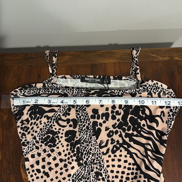 NWT Nasty Gal Party Animal Slinky High Leg Bodysuit Size 4 - Picture 6 of 10